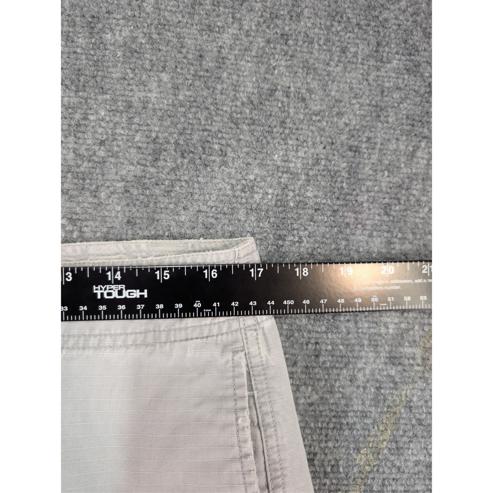the north face cotton ripstop gray cargo shorts bottoms womens 10 long hiking - Picture 10 of 13